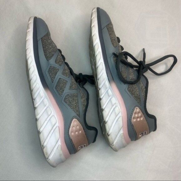 Fila Gray Pink Superstride Memory Foam Sneakers Girls 1 - Picture 8 of 11